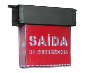 D255 - Sinalizador de Saída de Emergência D255 - Sinalizador de Saída de Emergência