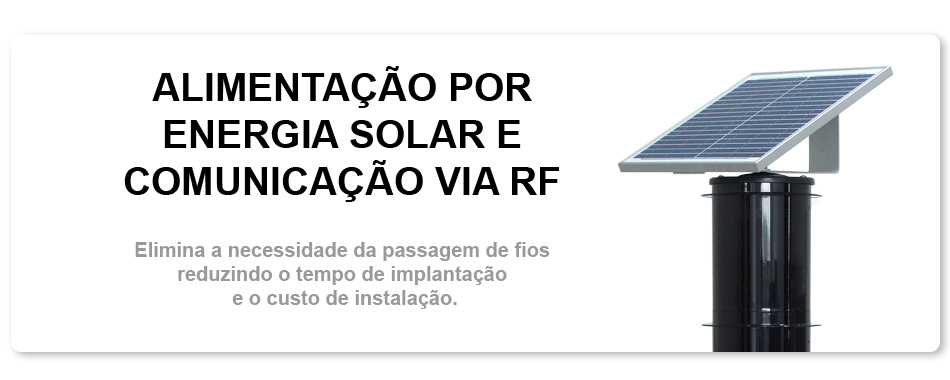 energia solar barreira i.v.a. sem fio