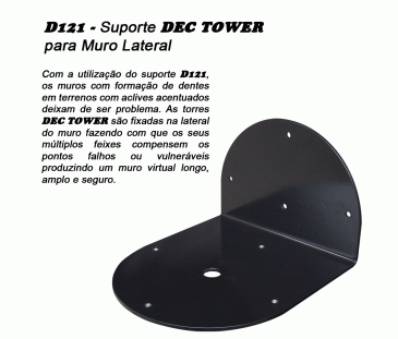 D121 - Suporte para DEC TOWER em  Muros Dentados.