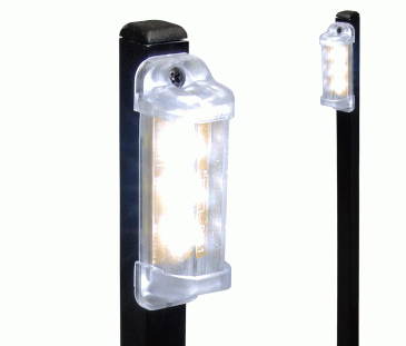 D229 - Luminária Balizadora 12 VDC com 3 Led’s e Haste 50 cm