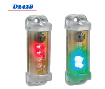 D242B - Mini Sinalizador 2 Cores 12 VDC com Buzzer D242B - Mini Sinalizador 2 Cores 12 VDC com Buzzer