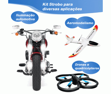 D249 - Kit Strobo para Sinalização Automotiva