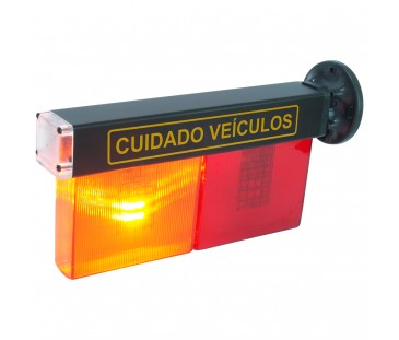 D251 PLUS - Sinalizador LED Pisca com Buzzer Liga e Desliga a Noite.