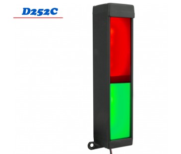 D252C - Semáforo Led Duas Cores, Visualização Frontal