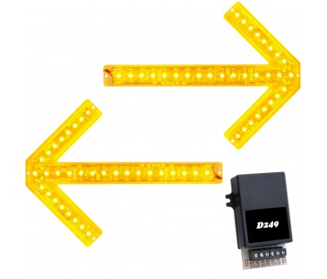 D272C - Dois Sinalizadores Seta Led + Central De Efeitos D272C - Dois Sinalizadores Seta Led + Central De Efeitos