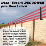 D121 - Suporte DEC TOWER para muros.